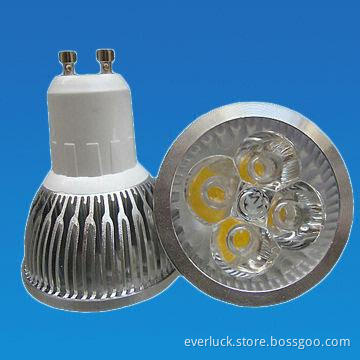 LED Spotlight, 5W, Dimmable, with GU10/E27/E14/B22 Base